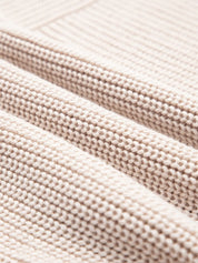 Texture Knitted Dropped Shoulder Sweater | Sweaters Daverri Fashions