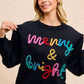 BiBi Tinsel Lettering Christmas Sweater - DAVERRI FASHIONS