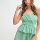 MABLE Gingham Tube Top and Shorts Set