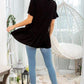 Heimish Full Size Ruffled V-Neck Short Sleeve Blouse Plus Size Blouses