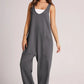 Lovelet Wide Strap Jumpsuit with Pockets - DAVERRI FASHIONS