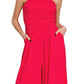 Zenana Double Layered Strapless Tube Top Jumpsuit Jumpsuits