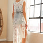 ADORA Crochet Hi-low Tunic Top Tops