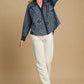 Umgee Paisley Print Denim Shirt Jacket