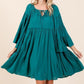 Mittoshop Frill Tie Neck Bell Sleeve Dress - DAVERRI FASHIONS