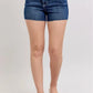 Judy Blue High Waist Criss-Cross Waistband Denim Shorts DK