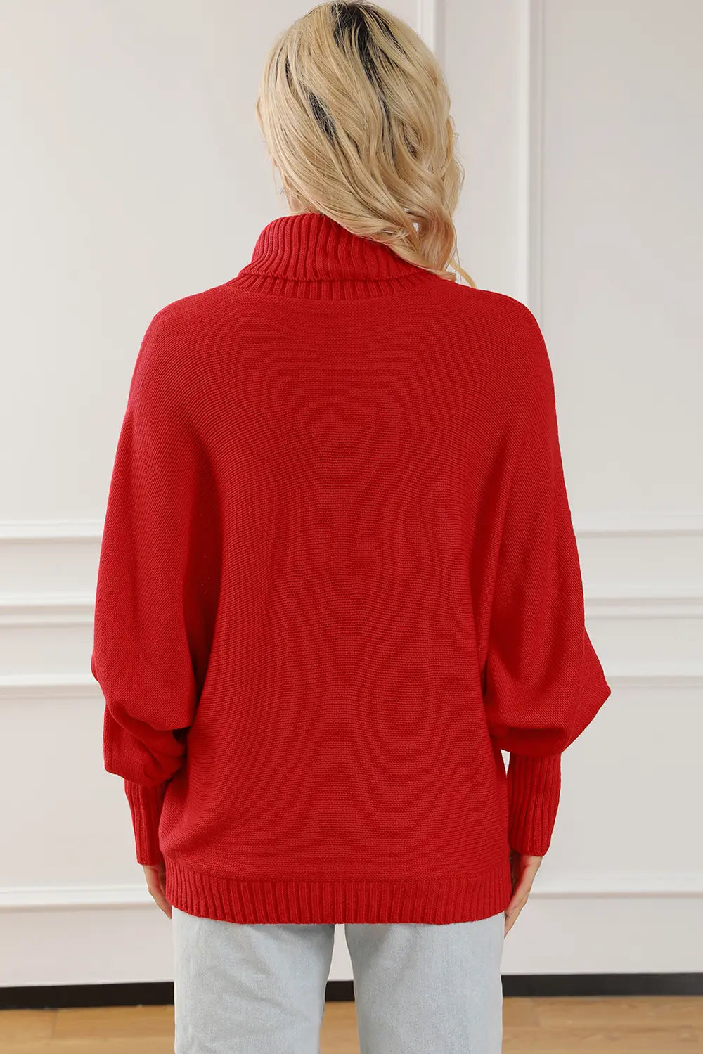 Merry Letter Embroidered High Neck Sweater | Sweaters Daverri Fashions