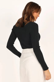 Lettuce Edge Round Neck Long Sleeve Top | Tops Daverri Fashions