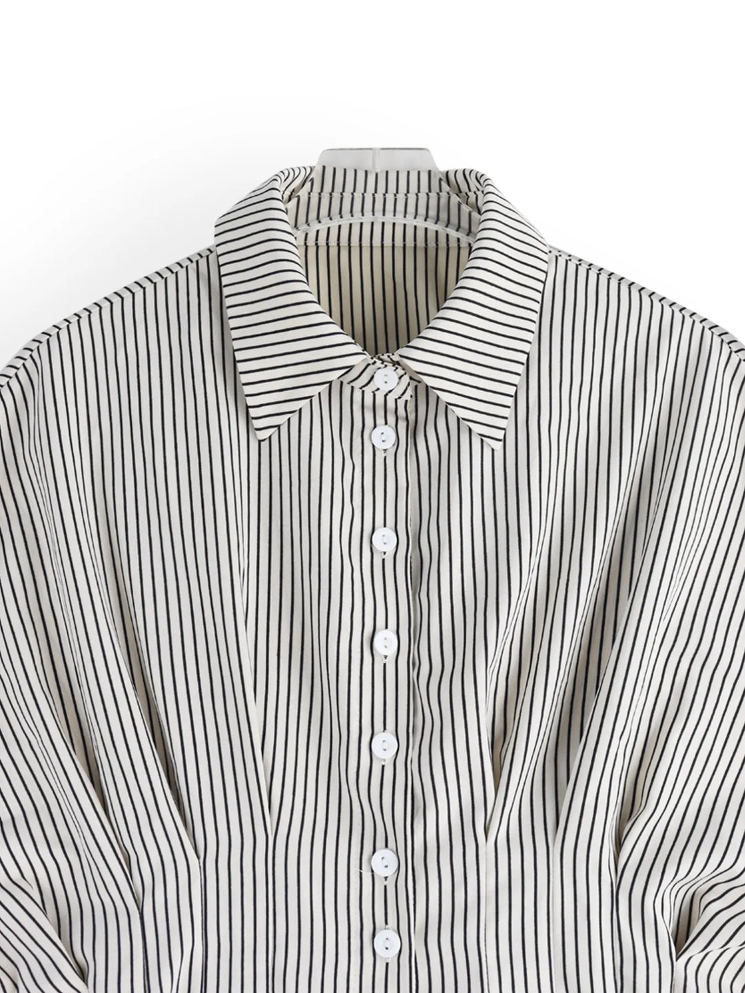 Striped Short Sleeve Button-Up Shirt | Daverri Fashions