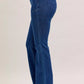 Judy Blue High Waist Flare Jeans with Front Patch Pockets - DAVERRI FASHIONS