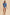 Annie Wear Stripe Front Bow Denim Peplum Blouse