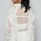 POL Floral Crochet Patchwork Long Sleeve Shirt Shirts