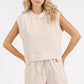 Mittoshop French Terry Crew Neck Top and Shorts Set Shorts Sets
