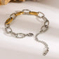 18K Gold-Plated Stainless Steel Bracelet - DAVERRI FASHIONS