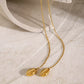 18K Gold-Plated Y-Shaped Necklace - DAVERRI FASHIONS