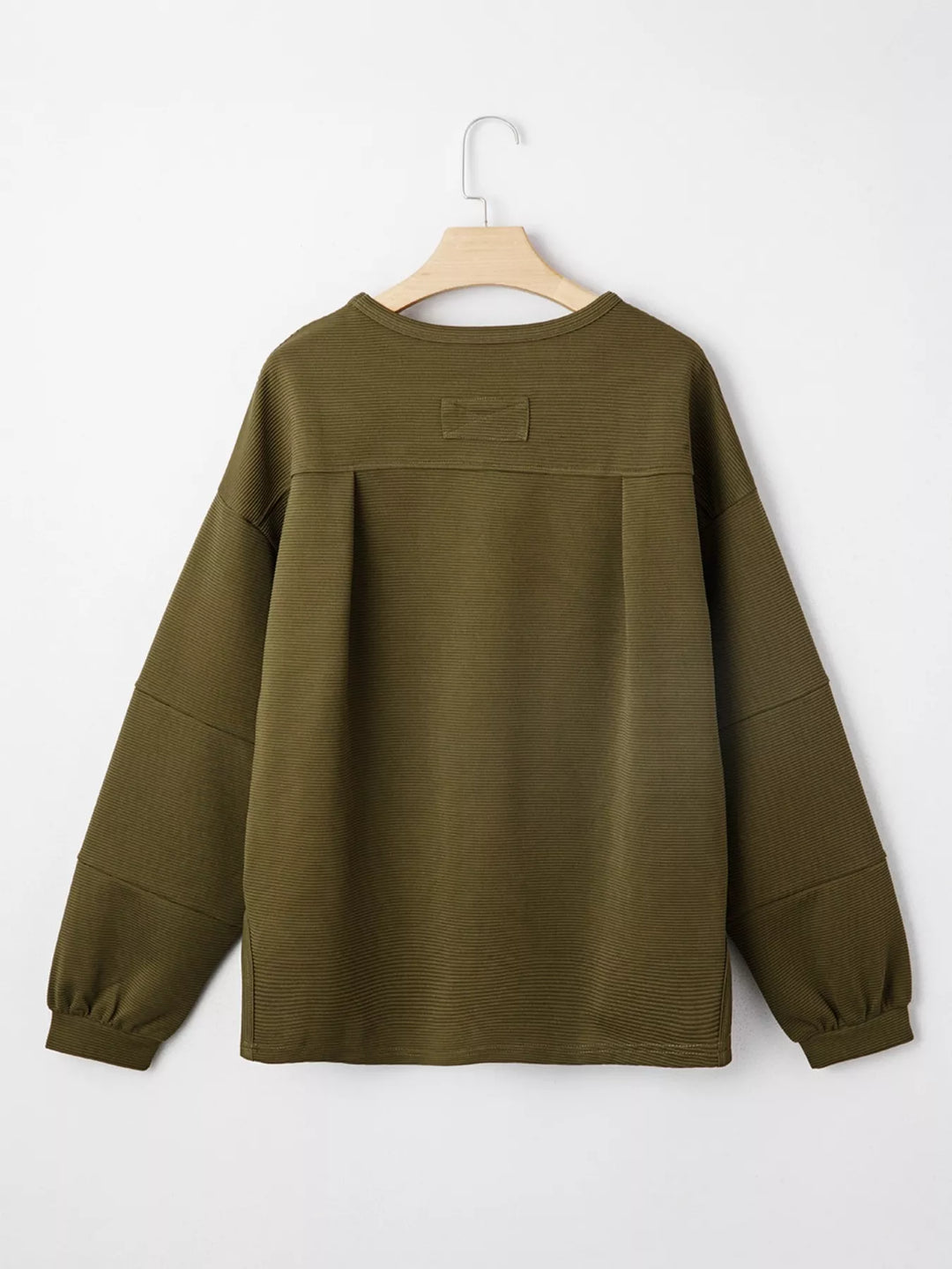 Ribbed Knit Oversized Sweatshirt | Sweatshirts Daverri Fashions