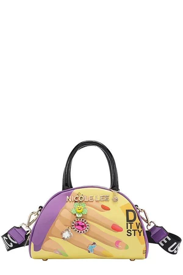 Nail Polish Mini Dome Handbag - DAVERRI FASHIONS