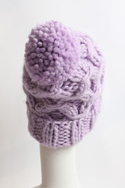 Oversized Chunky Knit Pom Beanie | Daverri Fashions