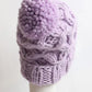 Oversized Chunky Knit Pom Beanie - DAVERRI FASHIONS