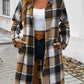 Devine Plaid Long Sleeve Hooded Coat - DAVERRI FASHIONS