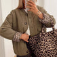 Quilted Button-Down Lightweight Jacket - DAVERRI FASHIONS