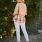 And The Why Full Size Double Layered Plaid Contrast Sweatshirt - DAVERRI FASHIONS