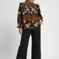 Umgee Full Size Mix Floral Smocked Ruffle Blouse Plus Size Tops