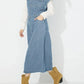 Slit Half Button Collared Neck Cap Sleeve Denim Dress - DAVERRI FASHIONS