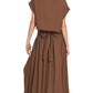 Zenana Heavy Woven Span Crop Tee & Skirt Set