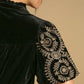 Umgee Full Size Velvet Embroidered Sleeve Blouse Blouses