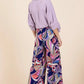Mittoshop Abstract Print Elastic Waist Wide Leg Pants - DAVERRI FASHIONS