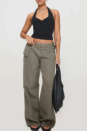 Wide Leg Jeans with Pockets | Bottoms Daverri Fashions