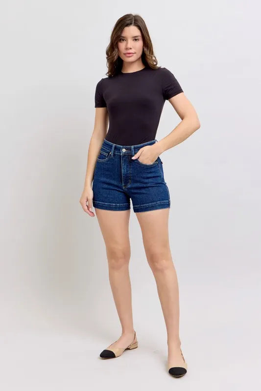 Judy Blue High Waist Tummy Control Denim Shorts | Daverri Fashions