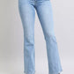 Judy Blue Mid Rise Thermal Bootcut Jeans - DAVERRI FASHIONS