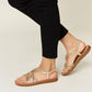 Rhinestone Crisscross Flat Sandals SANDALS