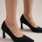Beast Fashion Faux Suede Point Toe Pumps - DAVERRI FASHIONS