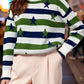 Daverri Stars and Stripes long-sleeve knit sweater with stripes and stars