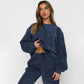 Corduroy Loungewear Set Blue Loungewear