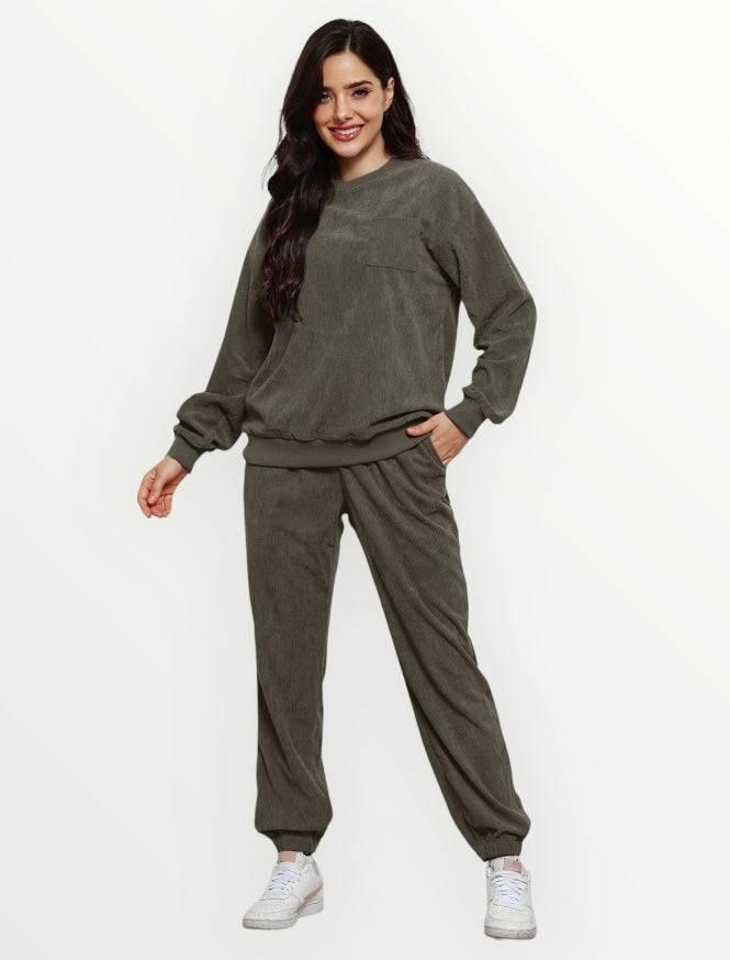 Corduroy Loungewear Set Loungewear