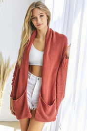 Dolman sleeve slouchy open cardigan Cardigans