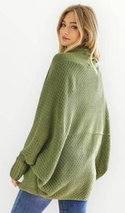 Dolman sleeve slouchy open cardigan Cardigans