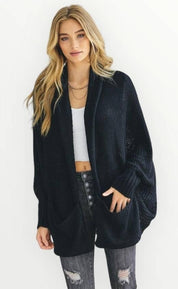 Dolman sleeve slouchy open cardigan Cardigans