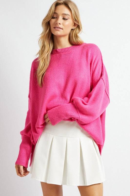 Plus oversized boatneck sweater Sweaters