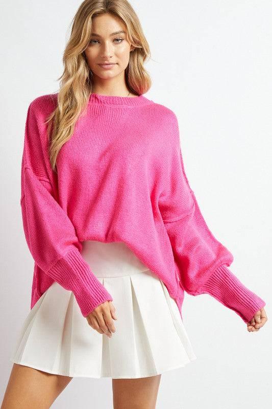 Plus oversized boatneck sweater Sweaters