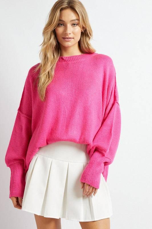 Plus oversized boatneck sweater Sweaters