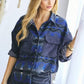 Plaid button-down pocket shacket Shackets
