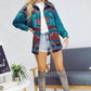 Plaid button-down pocket shacket Shackets