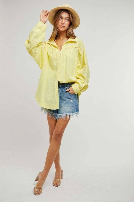 Relaxed Fit Cotton Shirt Shirts & Tops