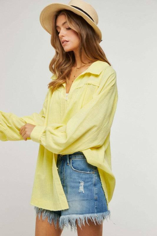 Relaxed Fit Cotton Shirt Shirts & Tops