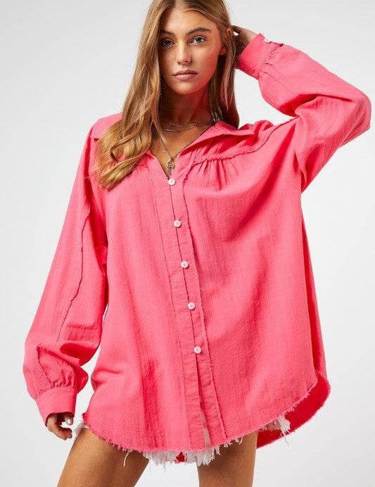 Relaxed Fit Cotton Shirt Shirts & Tops